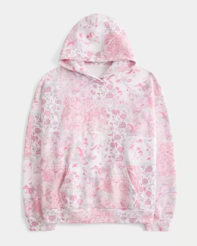 Sudadera con capucha y estampado de gran tamaño Sudadera con capucha y estampado de gran tamaño