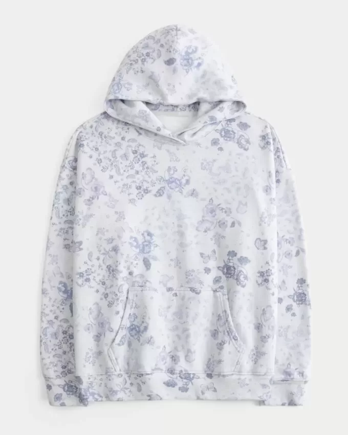 Sudadera con capucha y estampado de gran tamaño Sudadera con capucha y estampado de gran tamaño