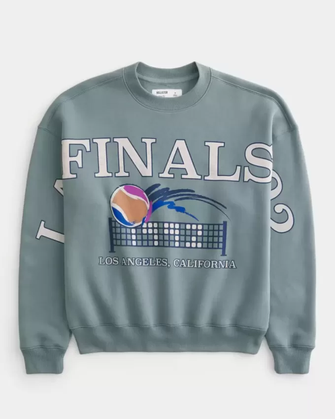 Sudadera con capucha y gráfico de las Finales de Tenis de Los Ángeles Sudadera con capucha y gráfico de las Finales de Tenis de Los Ángeles