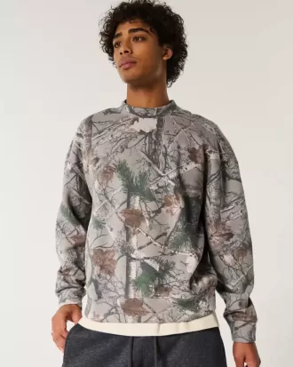 Sudadera con capucha y logo de camuflaje cuadrado