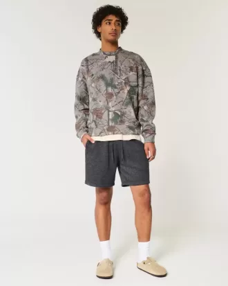 Sudadera con capucha y logo de camuflaje cuadrado