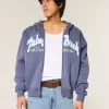 Sudadera con cremallera y estampado Palm Beach Sudadera con cremallera y estampado Palm Beach