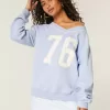 Sudadera con cuello en V y gráfico de números extragrandes Sudadera con cuello en V y gráfico de números extragrandes