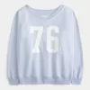 Sudadera con cuello en V y gráfico de números extragrandes Sudadera con cuello en V y gráfico de números extragrandes