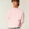 Sudadera con cuello redondo y diseño cuadrado