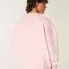 Sudadera con cuello redondo y diseño cuadrado