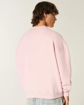 Sudadera con cuello redondo y diseño cuadrado