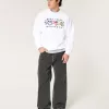 Sudadera con cuello redondo y estampado del maratón de la Costa Oeste Sudadera con cuello redondo y estampado del maratón de la Costa Oeste