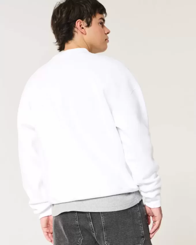 Sudadera con cuello redondo y estampado del maratón de la Costa Oeste Sudadera con cuello redondo y estampado del maratón de la Costa Oeste
