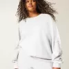 Sudadera con cuello redondo y gráfico con tachuelas Easy Sudadera con cuello redondo y gráfico con tachuelas Easy