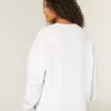 Sudadera con cuello redondo y gráfico con tachuelas Easy Sudadera con cuello redondo y gráfico con tachuelas Easy