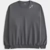 Sudadera con cuello redondo y gráfico de alas de ángel de gran tamaño Sudadera con cuello redondo y gráfico de alas de ángel de gran tamaño