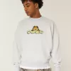 Sudadera con cuello redondo y gráfico de Garfield Sudadera con cuello redondo y gráfico de Garfield