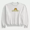 Sudadera con cuello redondo y gráfico de Garfield Sudadera con cuello redondo y gráfico de Garfield