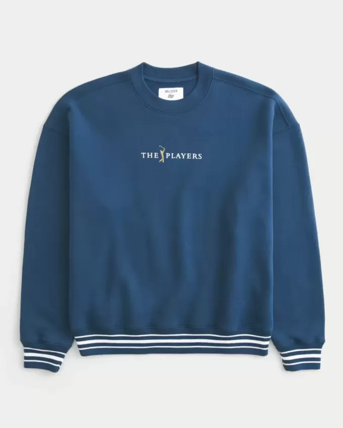 Sudadera con cuello redondo y gráfico de golf de The Players Sudadera con cuello redondo y gráfico de golf de The Players