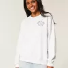 Sudadera con cuello redondo y gráfico de graduación de gran tamaño de la clase de 2025 Sudadera con cuello redondo y gráfico de graduación de gran tamaño de la clase de 2025