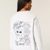 Sudadera con cuello redondo y gráfico de graduación de gran tamaño de la clase de 2025 Sudadera con cuello redondo y gráfico de graduación de gran tamaño de la clase de 2025