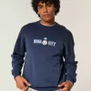 Sudadera con cuello redondo y gráfico del Manchester City FC Sudadera con cuello redondo y gráfico del Manchester City FC