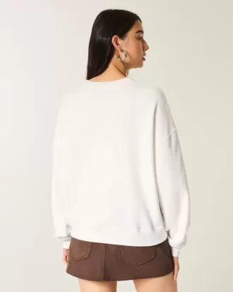 Sudadera con cuello redondo y gráfico tachonado de guitarra de Nueva York