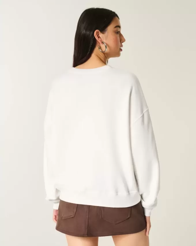 Sudadera con cuello redondo y gráfico tachonado de guitarra de Nueva York Sudadera con cuello redondo y gráfico tachonado de guitarra de Nueva York