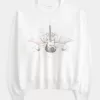 Sudadera con cuello redondo y gráfico tachonado de guitarra de Nueva York Sudadera con cuello redondo y gráfico tachonado de guitarra de Nueva York