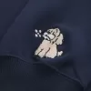 Sudadera con hombros descubiertos y doble gráfico fácil