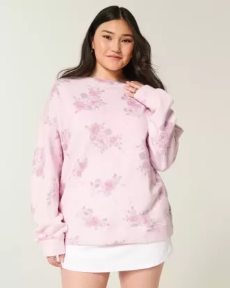 Sudadera con lazo en la espalda de gran tamaño