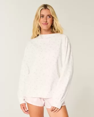 Sudadera con lazo en la espalda de gran tamaño