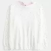 Sudadera con lazo en la espalda de gran tamaño Sudadera con lazo en la espalda de gran tamaño