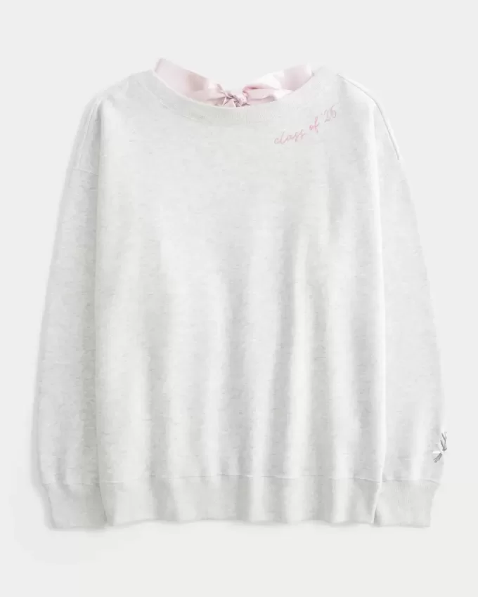 Sudadera extragrande con lazo en la espalda de la Clase ’26 Sudadera extragrande con lazo en la espalda de la Clase ’26