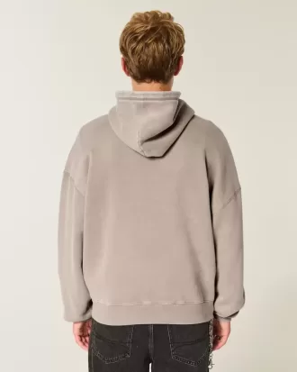 Sudadera holgada con capucha y estampado de araña
