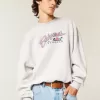 Sudadera holgada con cuello redondo y estampado Bahamas Sudadera holgada con cuello redondo y estampado Bahamas