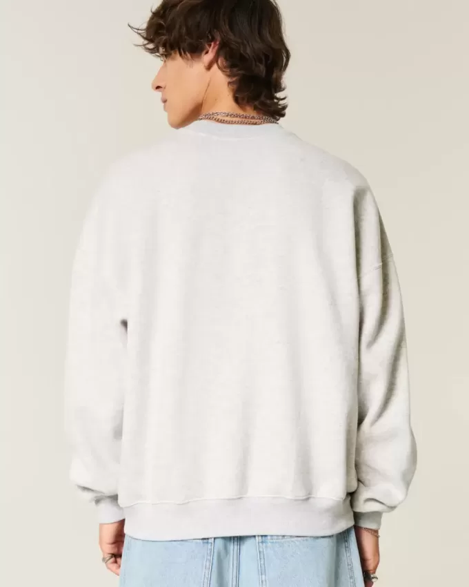 Sudadera holgada con cuello redondo y estampado Bahamas Sudadera holgada con cuello redondo y estampado Bahamas