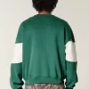 Sudadera holgada con cuello redondo y estampado Charleston