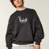 Sudadera holgada con cuello redondo y estampado de Bugs Bunny