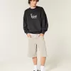 Sudadera holgada con cuello redondo y estampado de Bugs Bunny