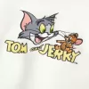 Sudadera holgada con cuello redondo y estampado de Tom y Jerry