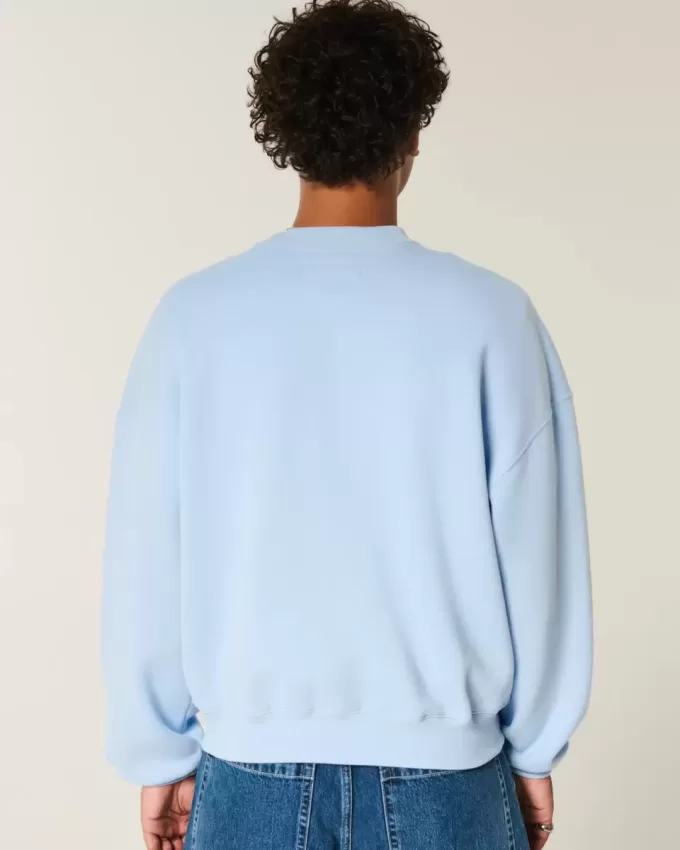 Sudadera holgada con cuello redondo y estampado gráfico de Key West