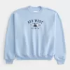 Sudadera holgada con cuello redondo y estampado gráfico de Key West