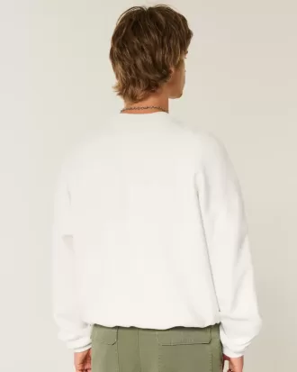 Sudadera holgada con cuello redondo y estampado Malibu