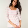 Suéter babydoll de punto trenzado