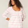 Suéter babydoll de punto trenzado