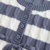Suéter babydoll de punto trenzado