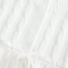 Suéter babydoll de punto trenzado