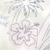 Suéter con cuello redondo y estampado playero de la Costa Oeste