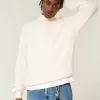 Suéter cuadrado con cremallera de un cuarto