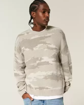 Suéter cuadrado de camuflaje