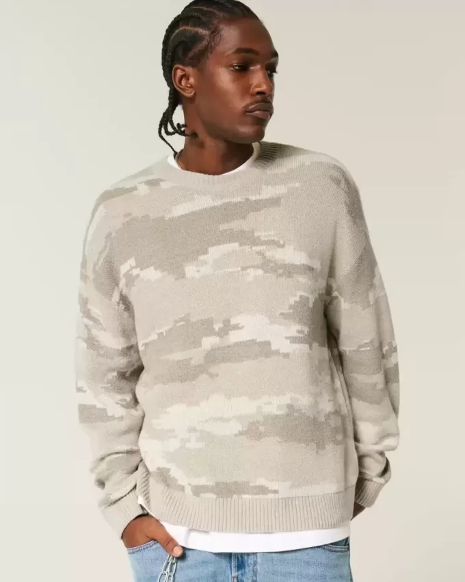 Suéter cuadrado de camuflaje Suéter cuadrado de camuflaje