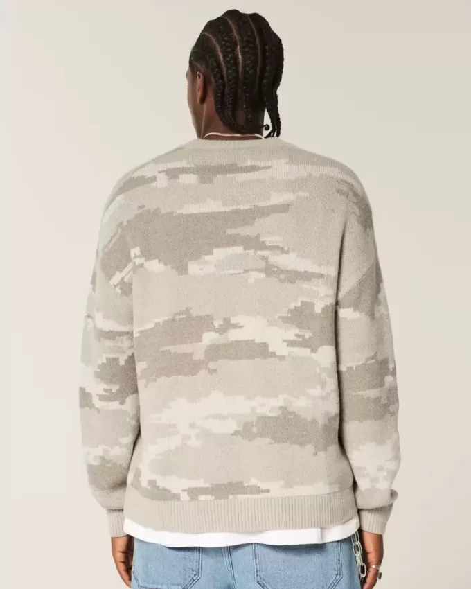 Suéter cuadrado de camuflaje Suéter cuadrado de camuflaje