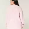 Suéter de cuello redondo de gran tamaño